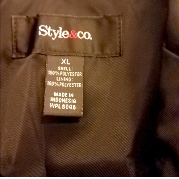 Macys Style & Co. Jackets & Coats | Style & Co. Water Resistant Trench Jacket - Picture 5 of 7